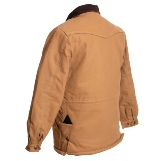 Wyoming Traders Canvas Ranch Coat Tan - Image 3