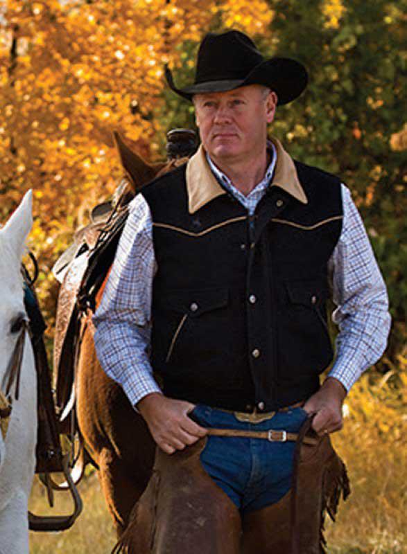 Wyoming Traders Men's Vest Nevada Lambswool Charcoal - Image 3